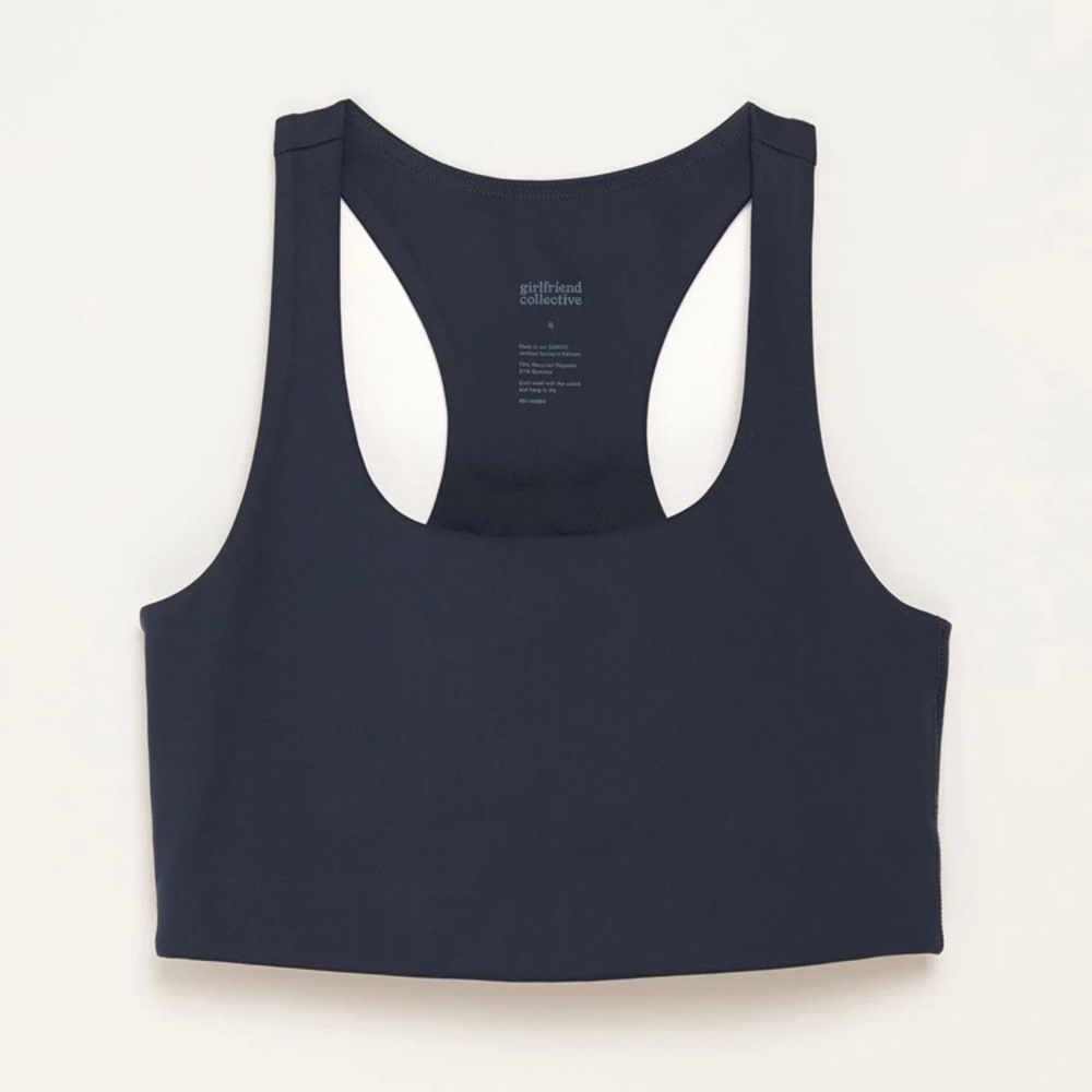 NWOT Girlfriend Collective Paloma Bra in Midnight